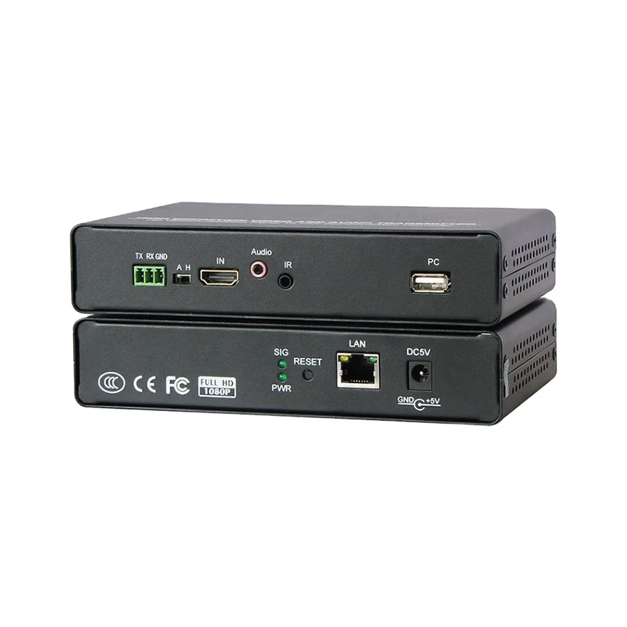 ETV USB Extender Over Ip IR Independent Audio Support One TX to Many Rx