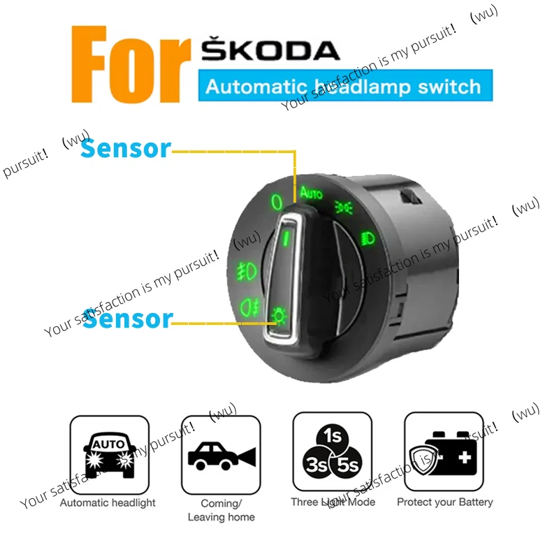 

Автомобильный автоматический переключатель противотуманных фар для Volkswagen Skoda Fabia Combi Tour NJ Skoda Octavia 5E Scout 3 MK3 5E0 941 431D