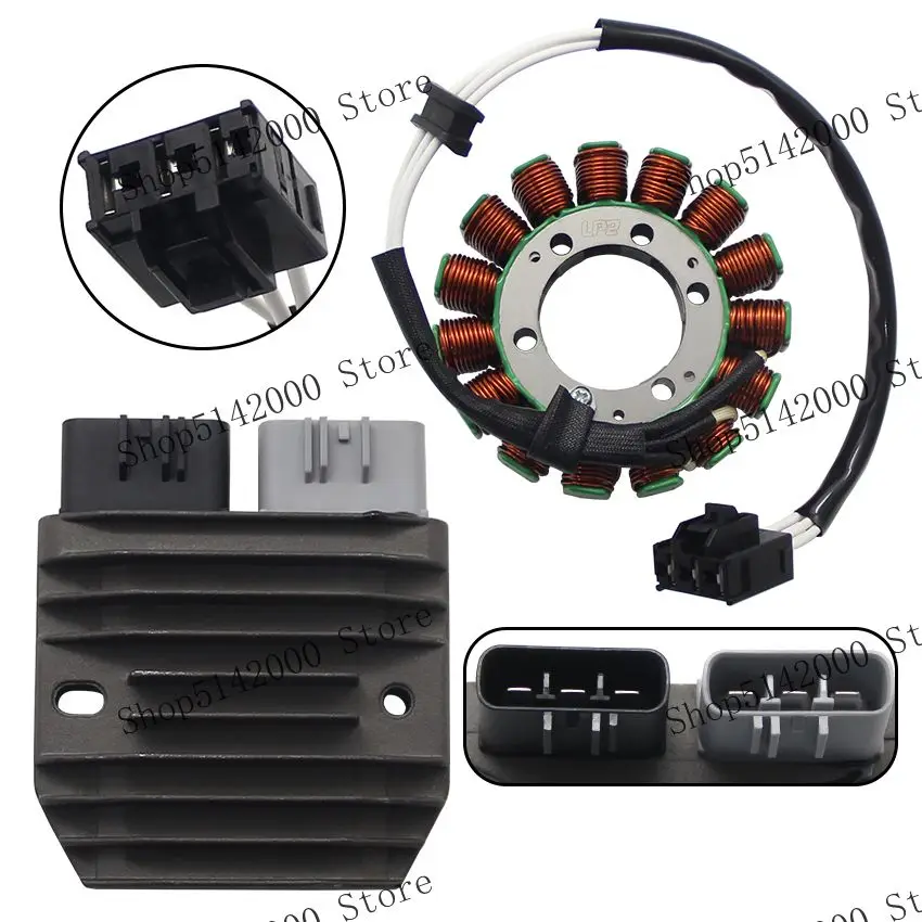 Motorcycle Magneto Stator Coil Comp + Regulator Rectifier For Kawasaki ZX1000 Ninja ZX10R ZX-10R 2006-2007 21066-0771 21066-0758