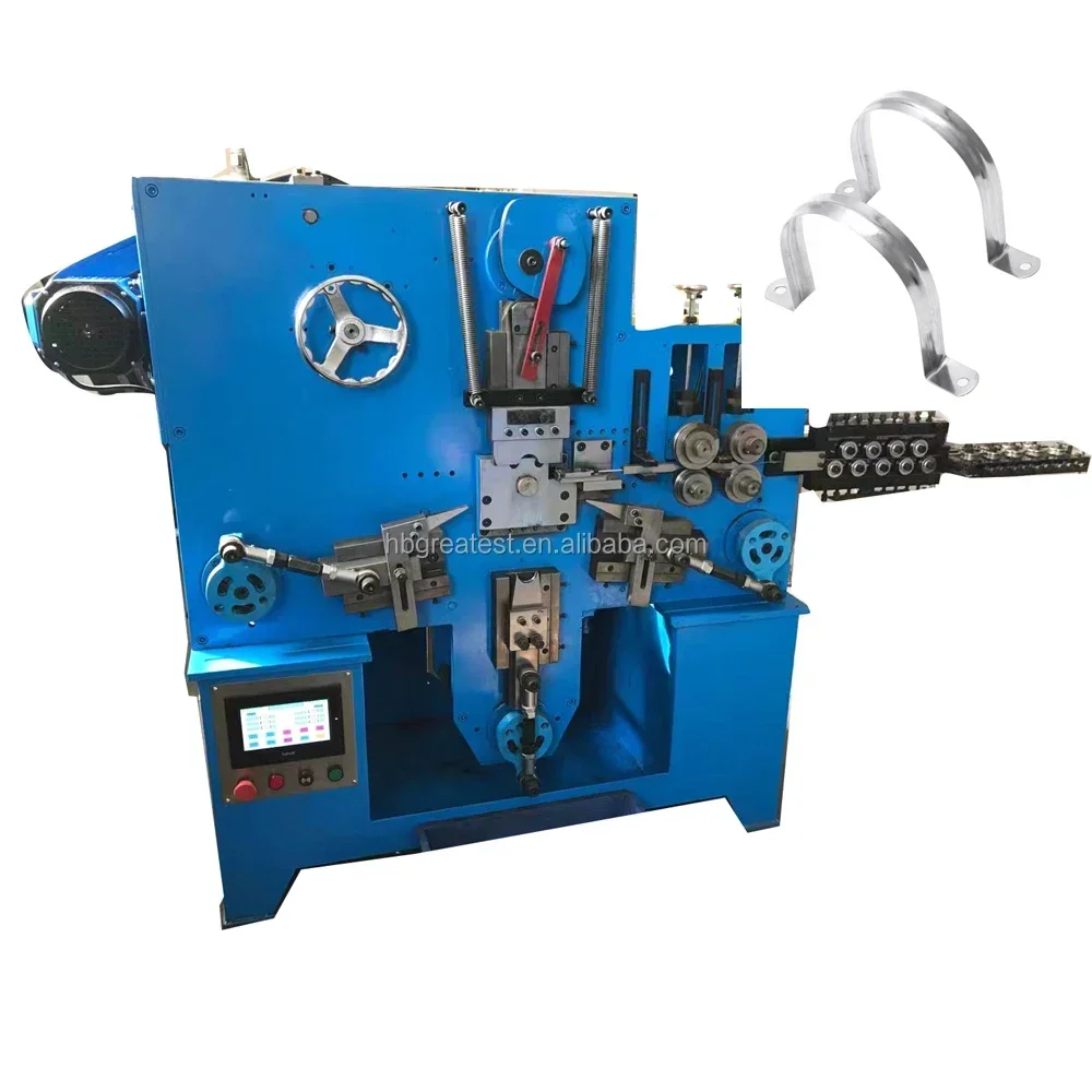 Nick 2026Automatic CNC Pipe Clamp Make Machine Pipe Clamp With Reinforcing Rib Flat Wire Clamp Make Machine
