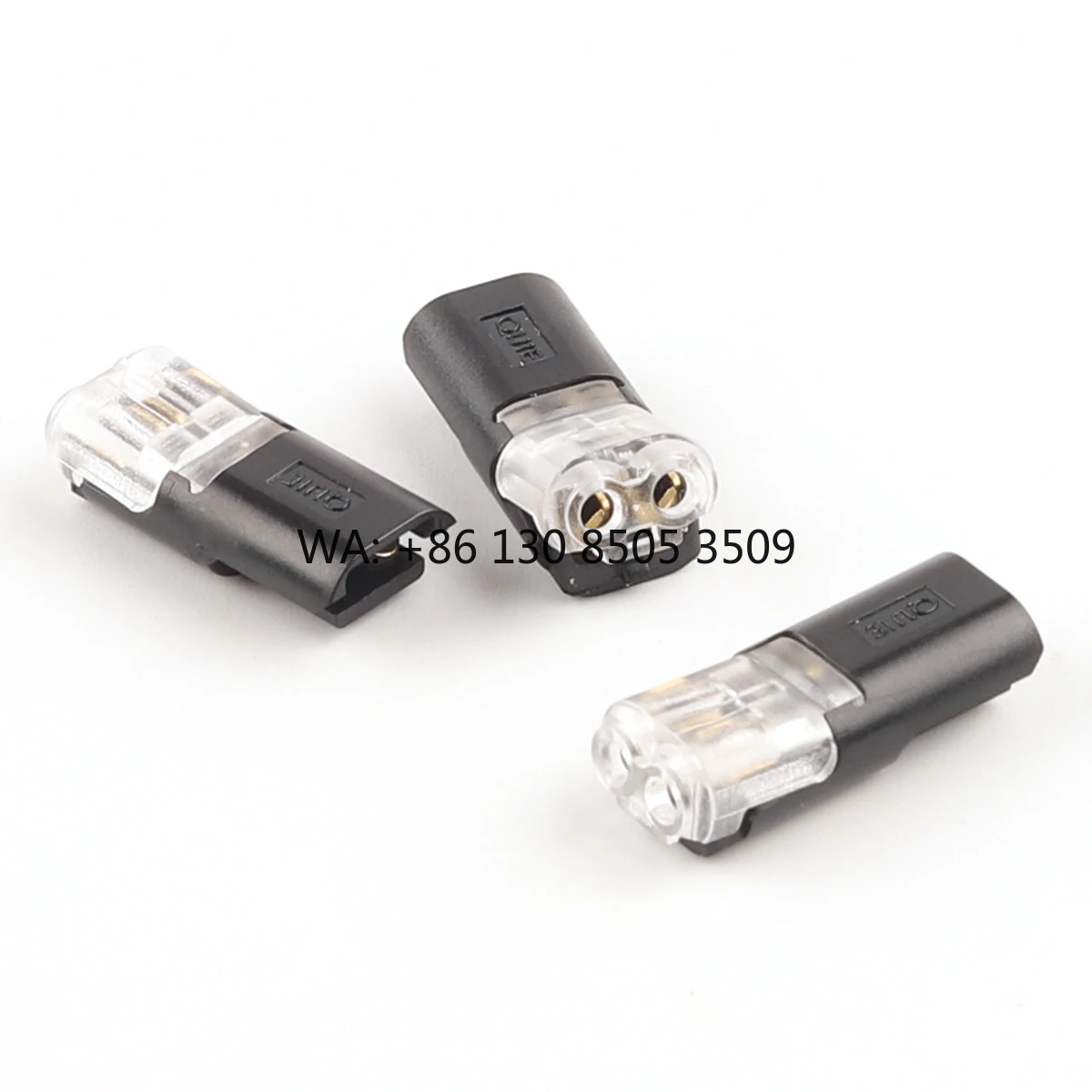 

2pin Pluggable Spring Wire Connectors for 18-24 AWG Wire Quick Splice Cable Crimp Low Voltage Insulation Piercing Terminal Block