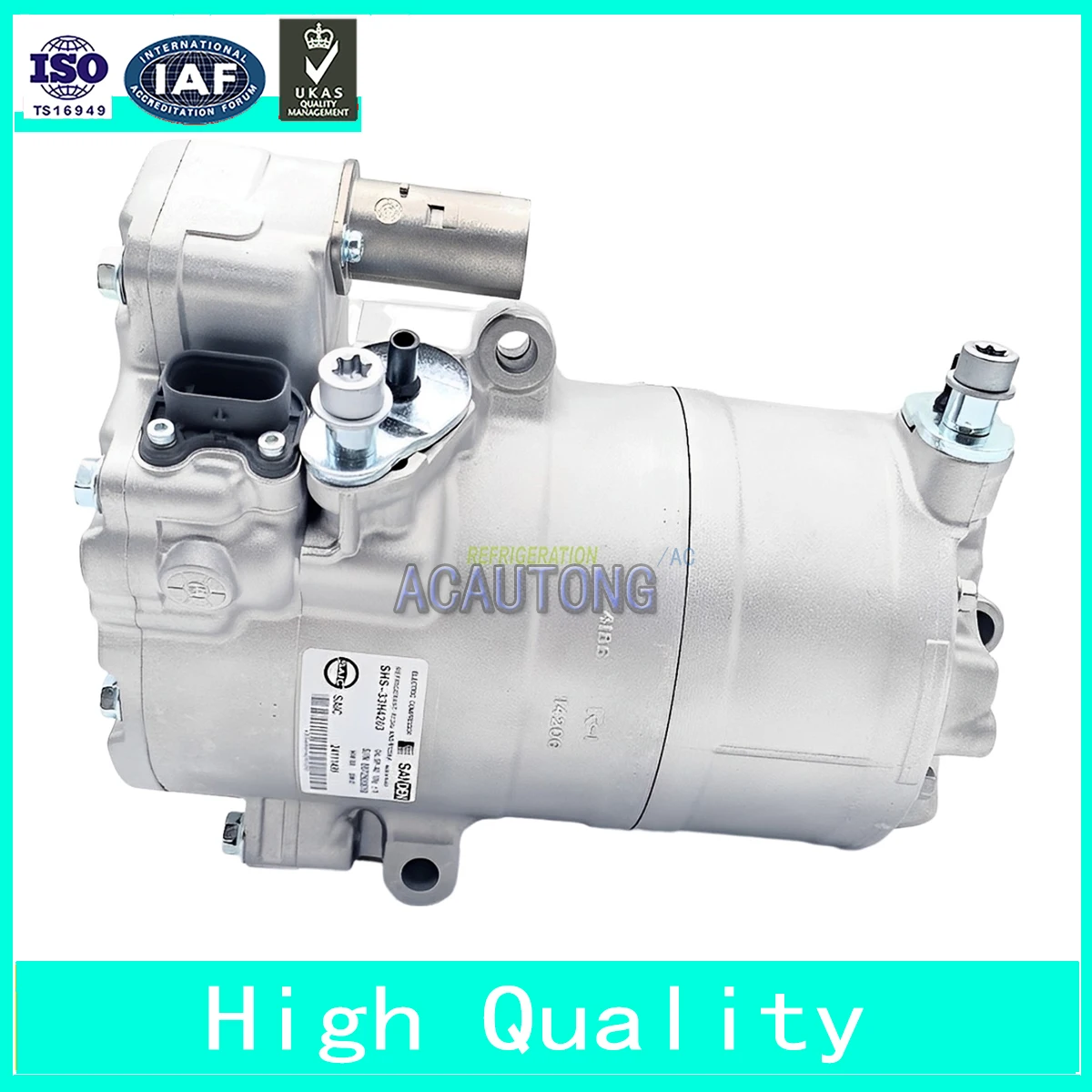 

SHS-33H4203 electric air conditioner AC compressor for Roewe Ei5 Ei6 ERX5E950 24111499