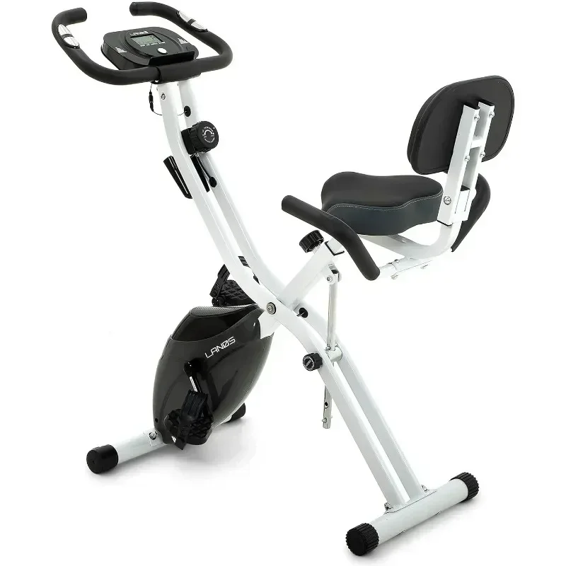 

LANOS Workout ,Home Recumbent Exercise,Upright Indoor Cycling,Foldable Stationary Machine, Fitness Bike