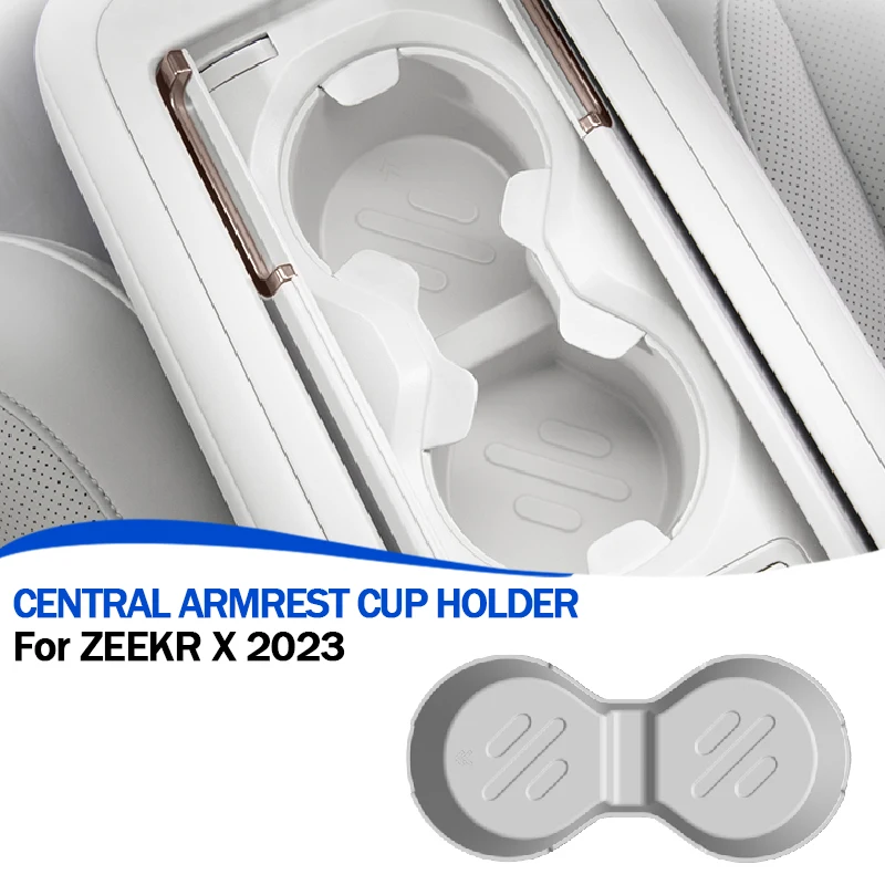 

Для ZEEKR X 2023 + подлокотник на заднее сиденье, держатель для чашки с водой, центральный подлокотник, защитный чехол для чашки с водой, автомобильные аксессуары