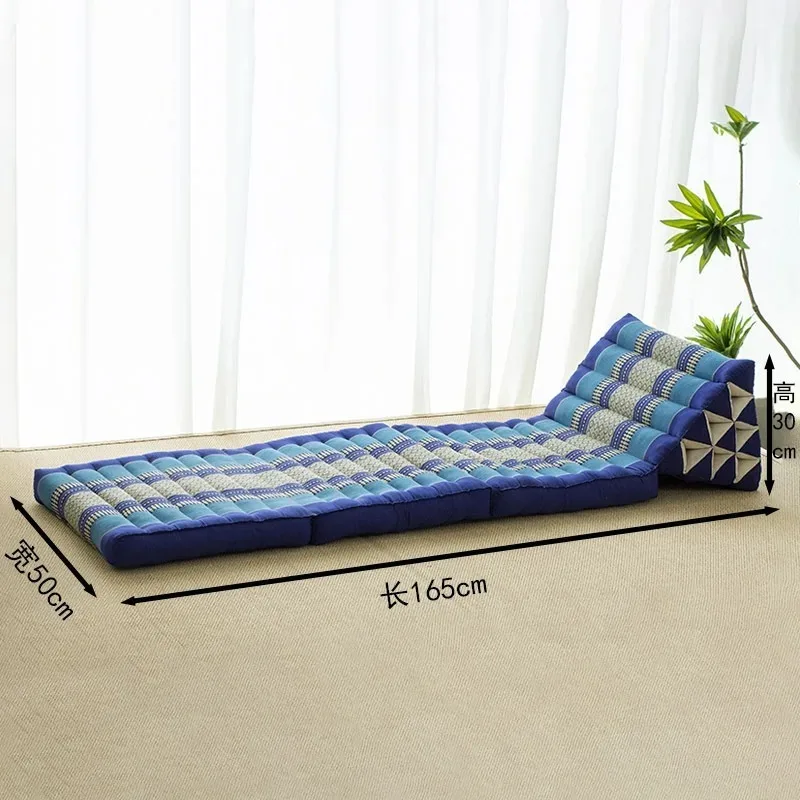 

Triangular cushion with core tatami floor South East Asia bay window Thai couch mat Window sill mat