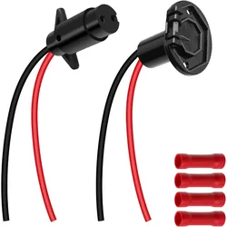 Trolling Motor Plug 12v/8 Gauge/2 Wire Trolling Quick Connector for Electric Boat Motor Electrical Trolling Plug Socket Set