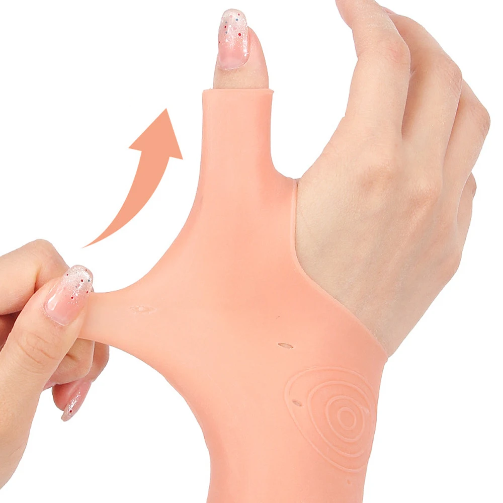 

1/2 шт. эластичные гелевые перчатки без пальцев от артрита для облегчения боли, водонепроницаемая компрессионная шина на запястье для растяжения, тендинита