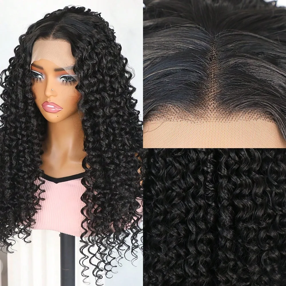 موجة عميقة الدانتيل الجبهة الباروكات شعر الإنسان 200% الكثافة 13x4 HD شفافة شعر مستعار مجعد عميق الرطب ومموج خصلات الشعر المستعار الإنسان للمرأة السوداء