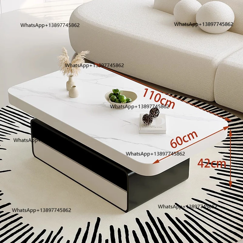 

Peiqi Designer Luxury Coffee Table Modern Bedroom Decoration Wood Side Table Storage Dinner Writing Meubles Living Room Furnitur