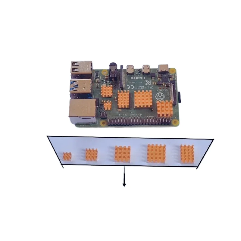 Pure copper 4th generation B type 4b heat sink CPU chip heat sink, small electronic heat sink