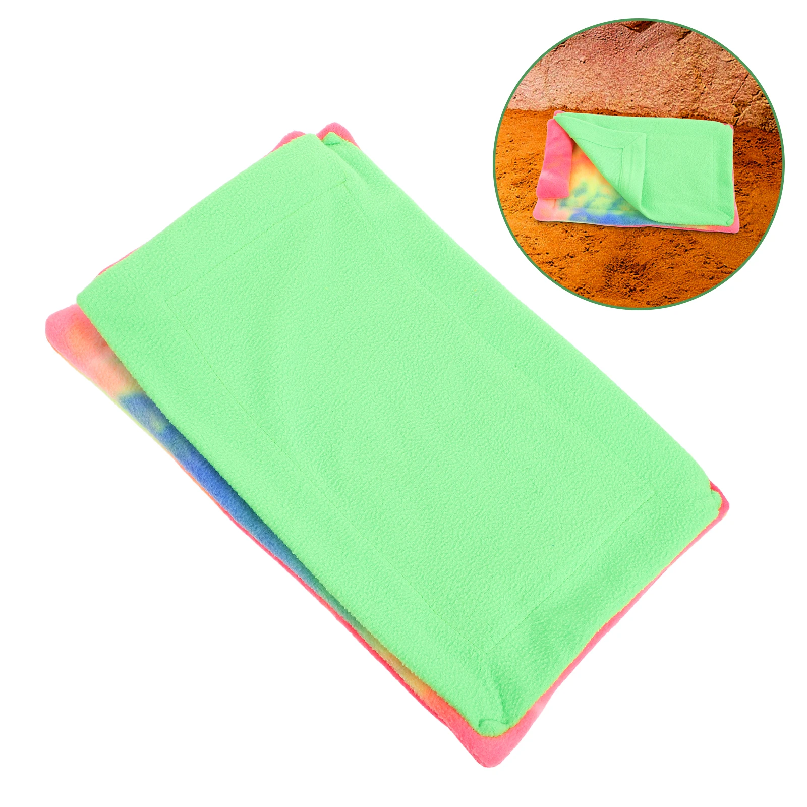 

Gecko Lizard Pillow Hammock Reptile Sleeping Bag Hamster Bed Cozy Cave Blanket Machine Washable Pet Hideout For Bearded Dragon
