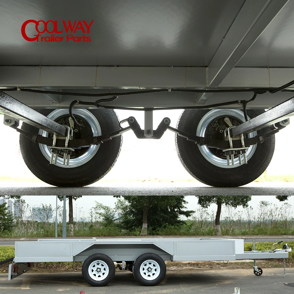 5 Leaf Double Axle Rocker Roller Tandem Trailer Spring Suspension Set Caravan Horse Float RV Parts Camper Accessories