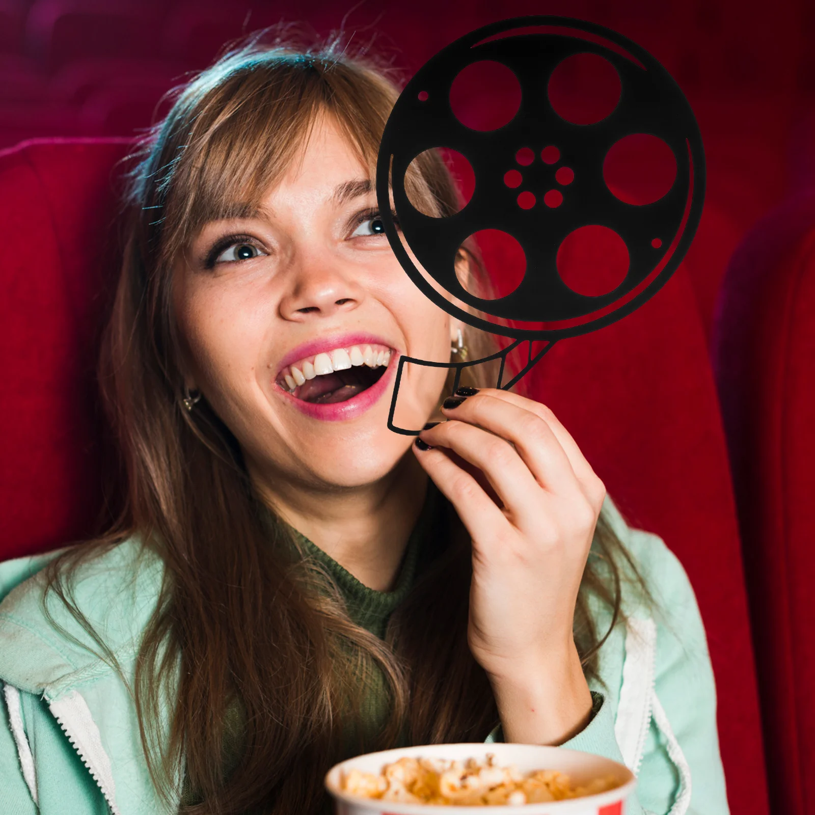 

Film Decoration Home Metal Movie Reel Decorative Pendant Iron Night Supply Wall