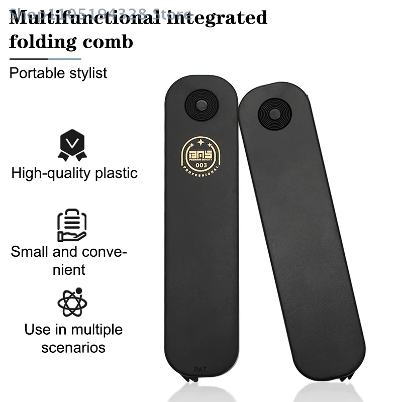 

[YA]3 In 1 Folding Combs Plastic Wide Tooth Oil Head Comb Beard Combing Multifuncional Barber Hair Clipper Comb Styling Tools