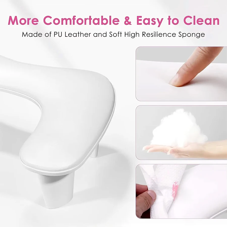 Nail Arm Rest for Nails , U-shaped Nail Arm Rest with Detachable Brackets Big Manicure Hand Rest Pillow for Nail Salon image 3