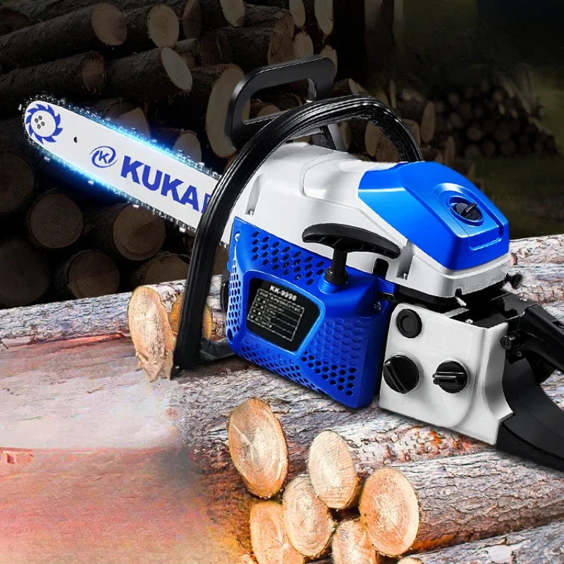 Chainsaw Logging Saw  Gas Chainsaw Small Household Cutting Saw Tree Wood Chopping  High-power 24 Stroke Chain