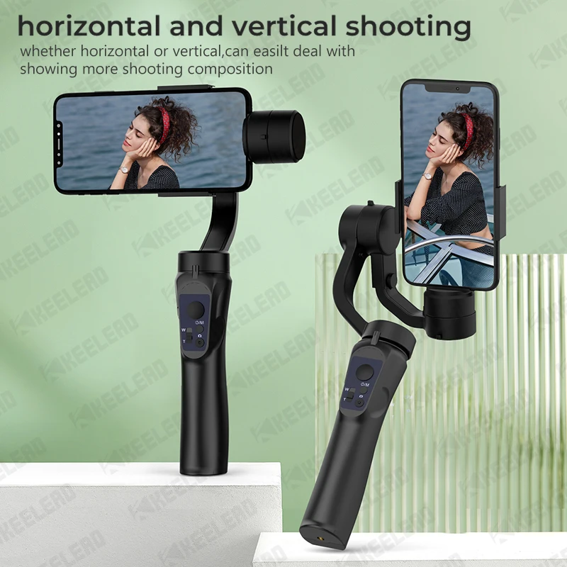 F6 Gimbal 3 Axis Stabilizer Handheld Smartphone Gimbal,Anti Shake Phone Vlog for iPhone Android Cell Phone Vlog Recording