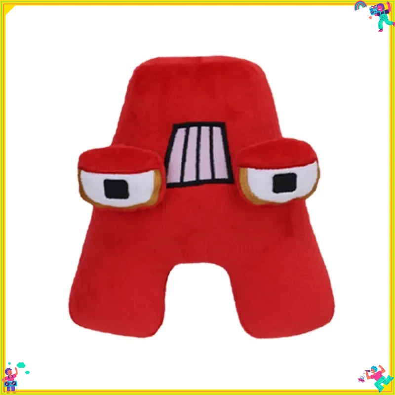 

HOTAlphabet Lore Plush Toys Anime Doll Kawaii 26 English Letters Stuffed Toys Kids Enlightenment Montessori Plush Toy Doll Gifts