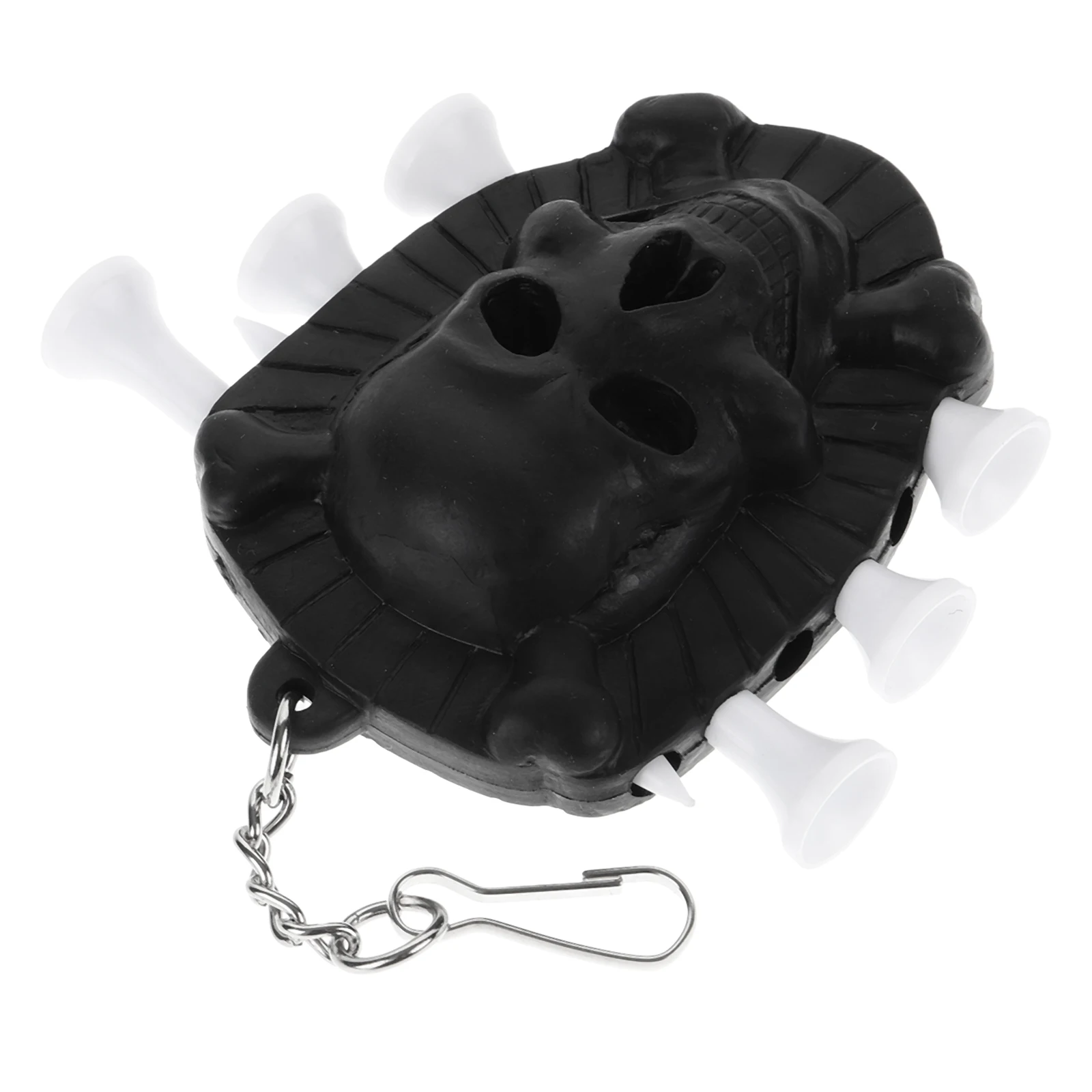 

Golf Tee Holder Skull Design Tees Organizer Portable Golfs Carrier Hanging Function Durable TPE Material Golfing Supplies