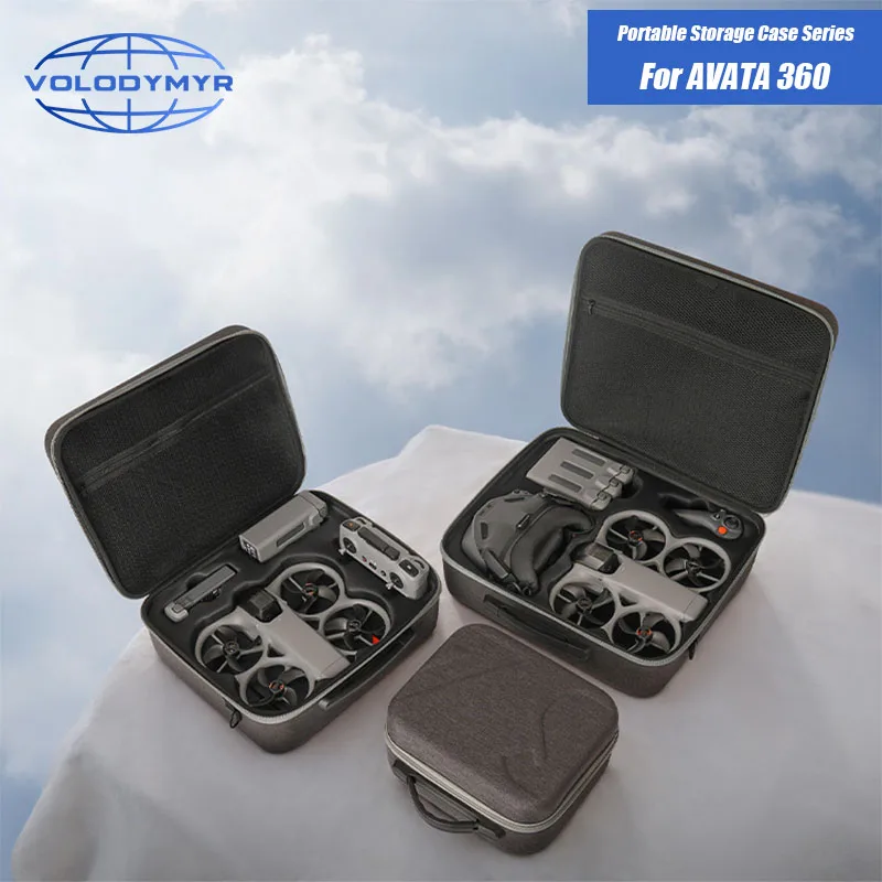 

VOLODYMYR Storage Bag for DJI Avata 360 RC 2 Remote Controller Shockproof Protective Carrying Case Handbag Drone Remote Control