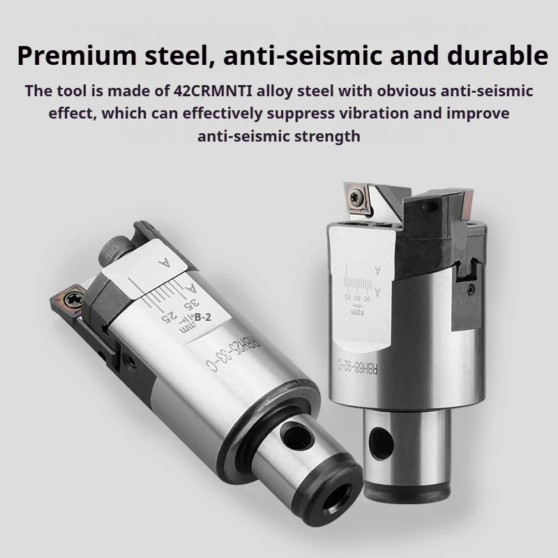 BT30 BT40 SK40 RBH Bar Boring Handle Double Edged Adjustable Cutter for CNC Rough Boring Head