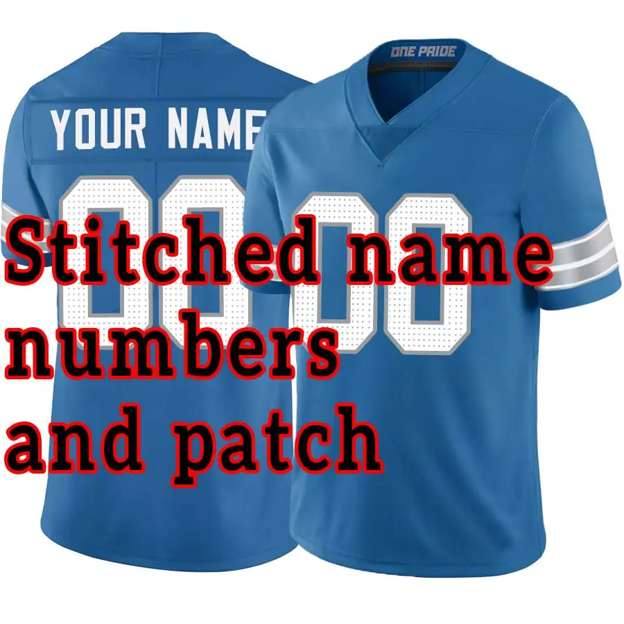 Gestikt American Football Jersey Custom Detroit, Buffalo, Dallas, Houston, Kansas City, Pittsburgh, Philadelphia, New York, Chicago