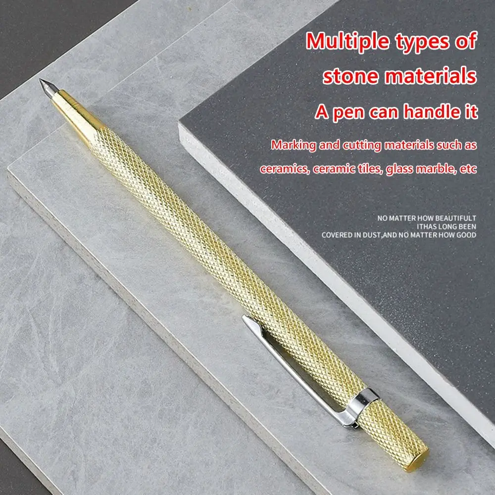 2Pcs Diamond Glass Steel Alloy Marking Pen Carbide Nib Separation Carbide Scriber Marker Marking Needle Stylus Pen