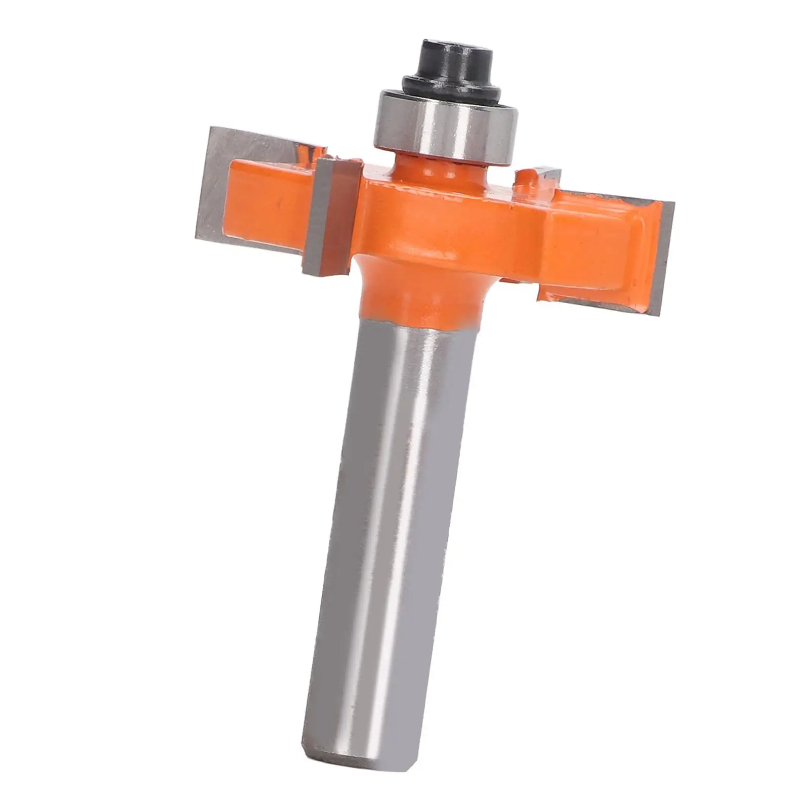 4 Wing High Carbon Steel Slot Cutter Router Bit 8mm Shank Anti Backlash for pine Wood Rabbet Cutting Tool