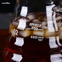 Havmore Clear Borosilicate Glass Espresso Barista Pour Over Coffee Maker Server Dripper Accessories Tools 6