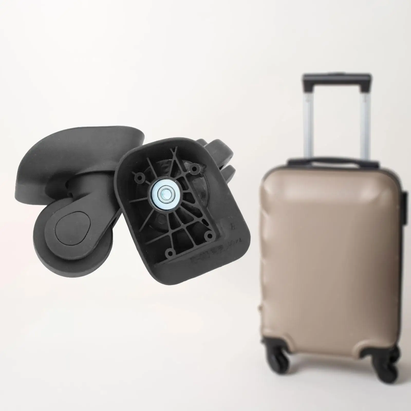 

2 Pieces Suitcase Casters DIY Accessories Single Row for Travel Box Low Noise