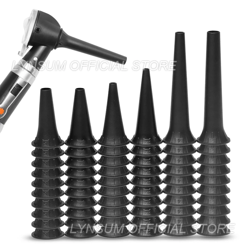 10PCS Reusable Human Animal Vet Non Disposable Ear Speculum Earmuff Otoscope Accessory Nozzle Specula Replacement Cone Funnel