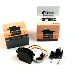 Corona-Servo de engranaje de Metal CS238MG, 4,6 kg, 0,14 seg, 22g
