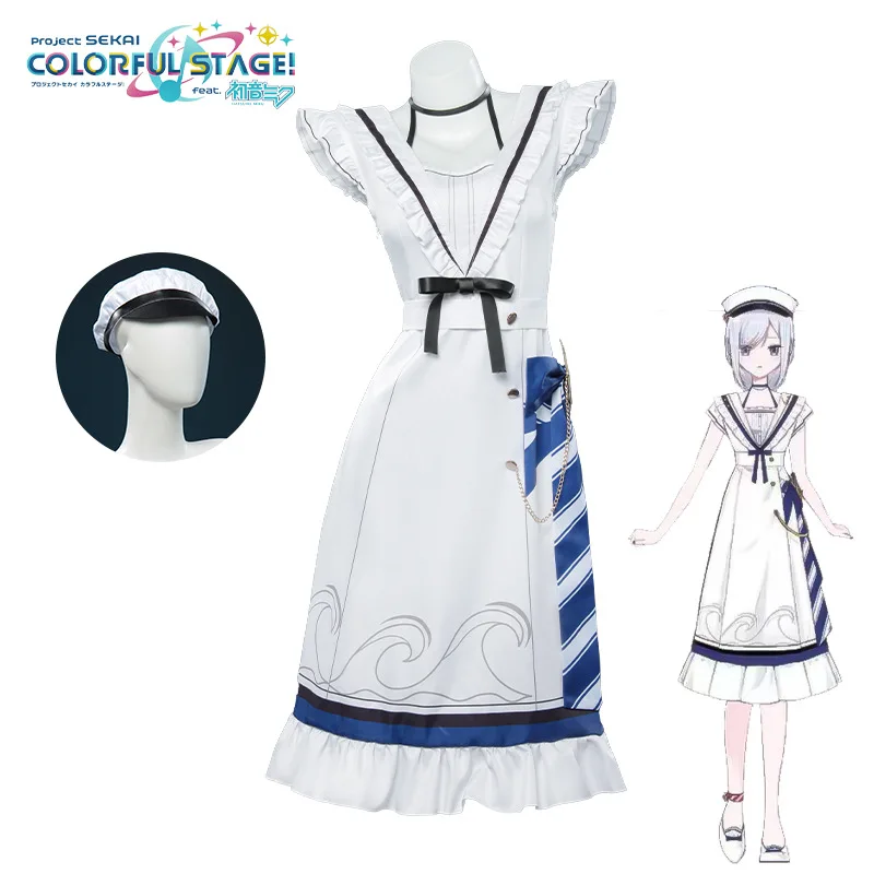 

New Anime World Plan Cosplay Costume, Xiaozaki's Performance, Navy Wind Moon Card Cosplay Costume, Halloween