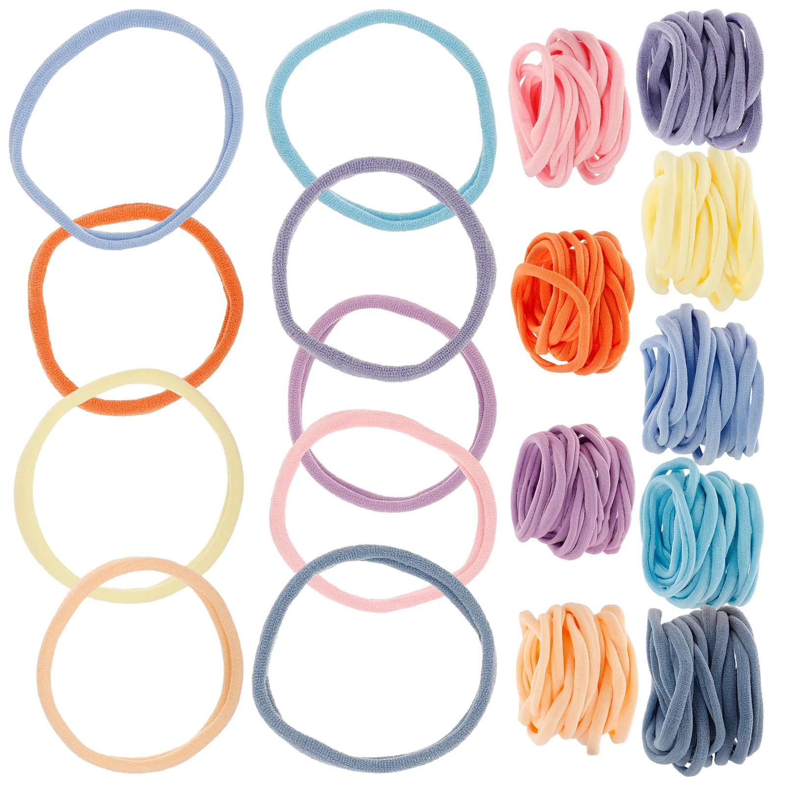 

180 Pcs Weaving Refills Elastic Cord Knitter Pot Holder Kit Rack Rainbow Elastics