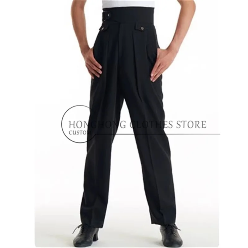 New trendy slacks - casual high-waisted dance pants with loose fit and anti-shrink feature - custom-made men's pants