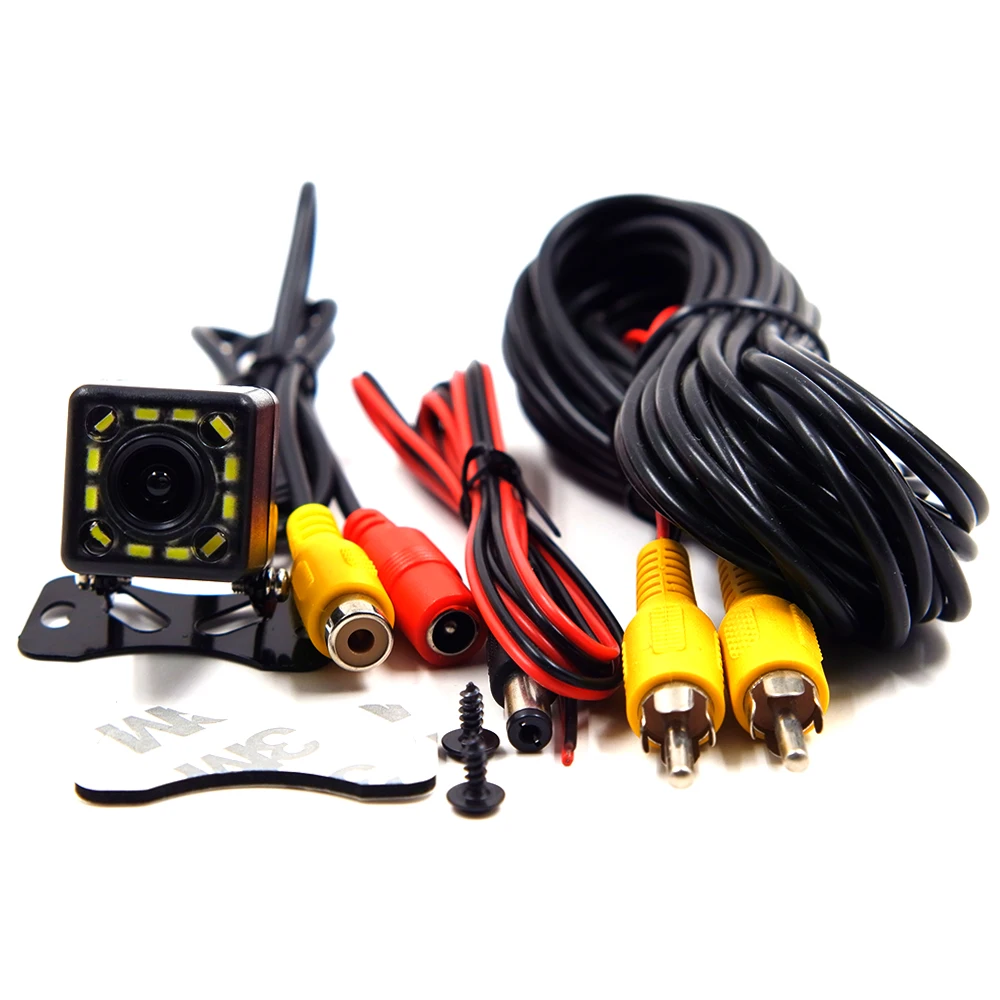 Parking Car Rear View Camera 12 LED Night Vision Reversing Auto Monitor CCD Waterproof 170 Degree HD Video Universal