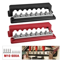 M10 Car Terminal Block Negative Bus Bar 48V 600A Terminal Block 3/8\