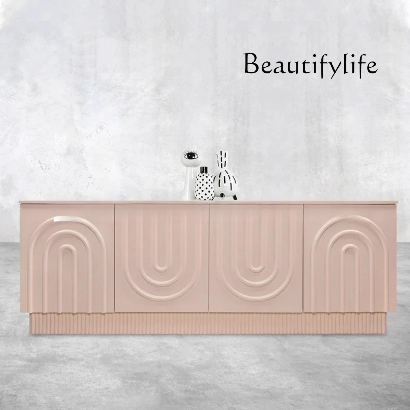 

Medieval solid wood dining side cabinet, living room home creative retro style tea cabinet, simple modern entrance cabinet