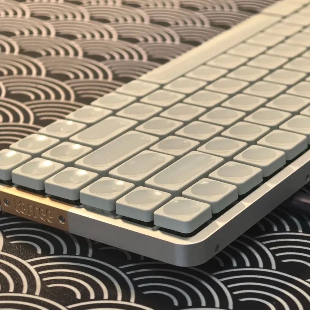 White Low Profile Keycap Set PBT Custom Simple Style Keyboard Cap Original Gaming KeyCap for Mechanical Keyboard Cherry Kailh