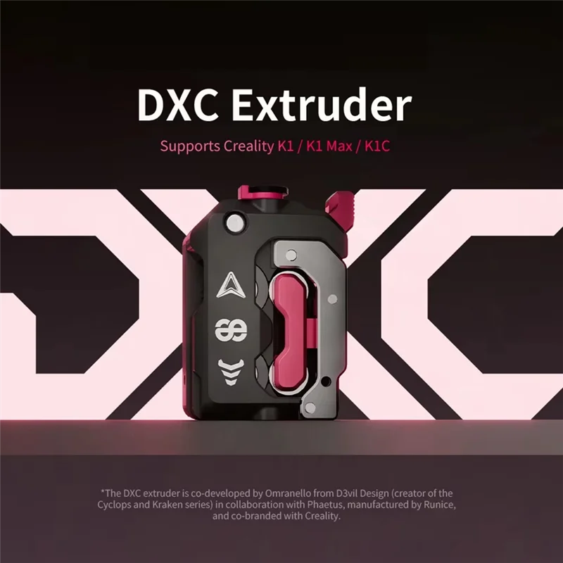 CREALITY K1 K1C K1 Max 3D 프린터 부품 업그레이드 키트 Phaetus DXC 압출기 (모터 방열판 액세서리 포함)