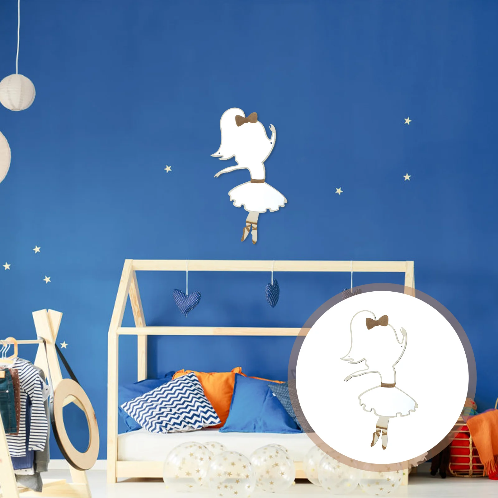 

Rabbit Acrylic Mirror Sticker Non Glass Hanging Wall Sticky Mirror Kids Room Safety Reflective Decal Decorative Ornament
