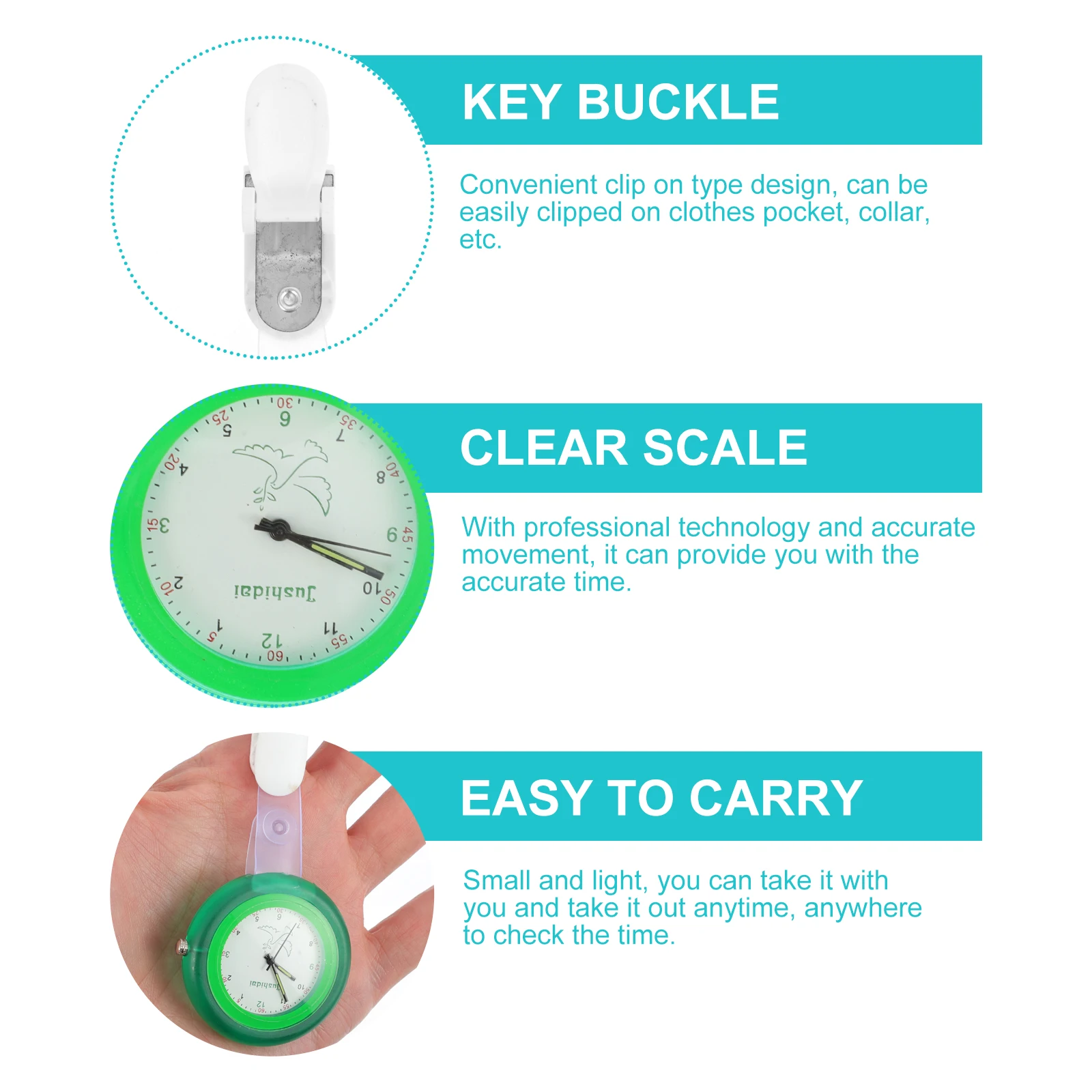 

Quartz Nurse Watch Pocket Watch Durable Materials Beautiful Practical Professional Technology Accurate Movement Clothes Pocket