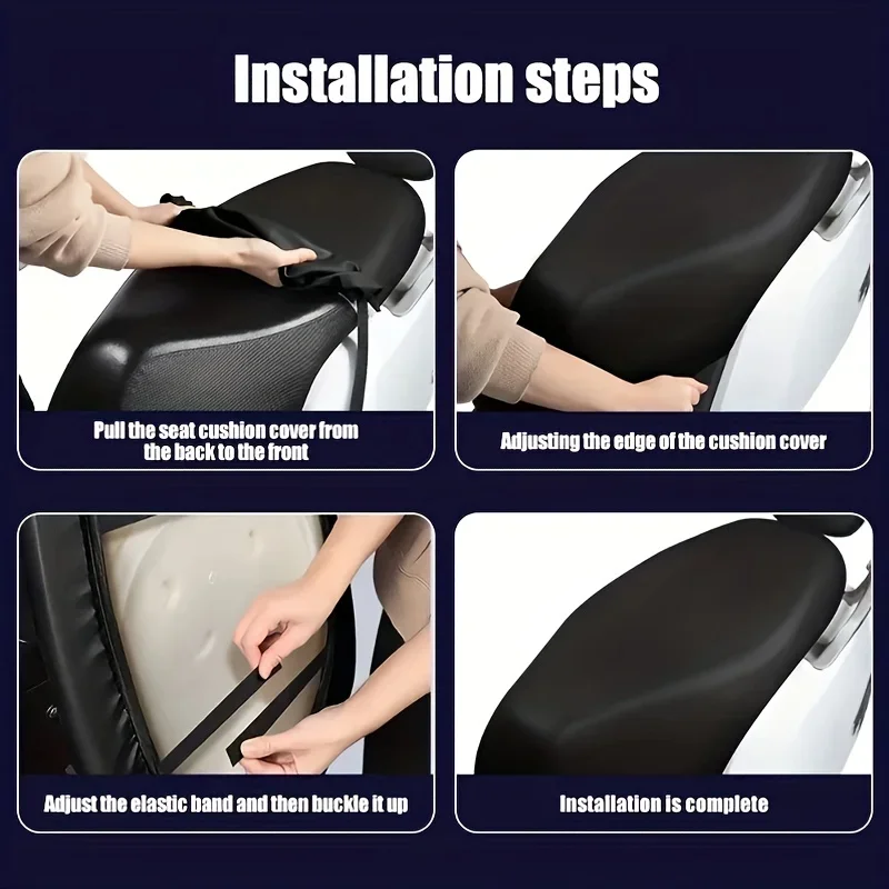 1 قطعة غطاء وسادة مقعد الدراجة النارية