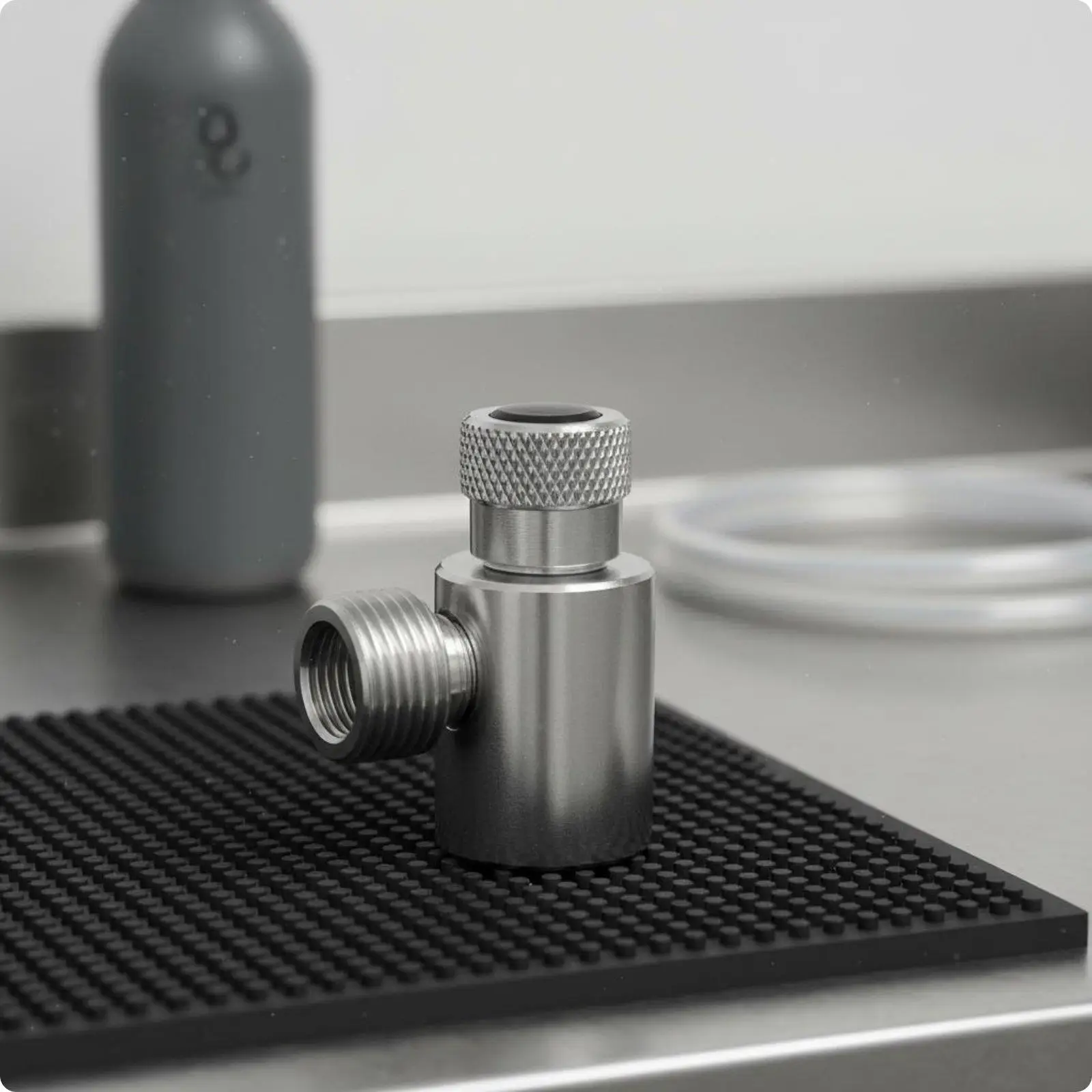 Adaptateur double sortie en aluminium pour machine à soda CO2, connecteur W21.8 214 pour la carbonatation et l'aménagement d'aquariums