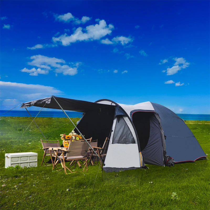 Outdoor One Bedroom, One Living Room, Portable Multi Person Tent, Canopy Camping, Increased Rain Proof Family Tent