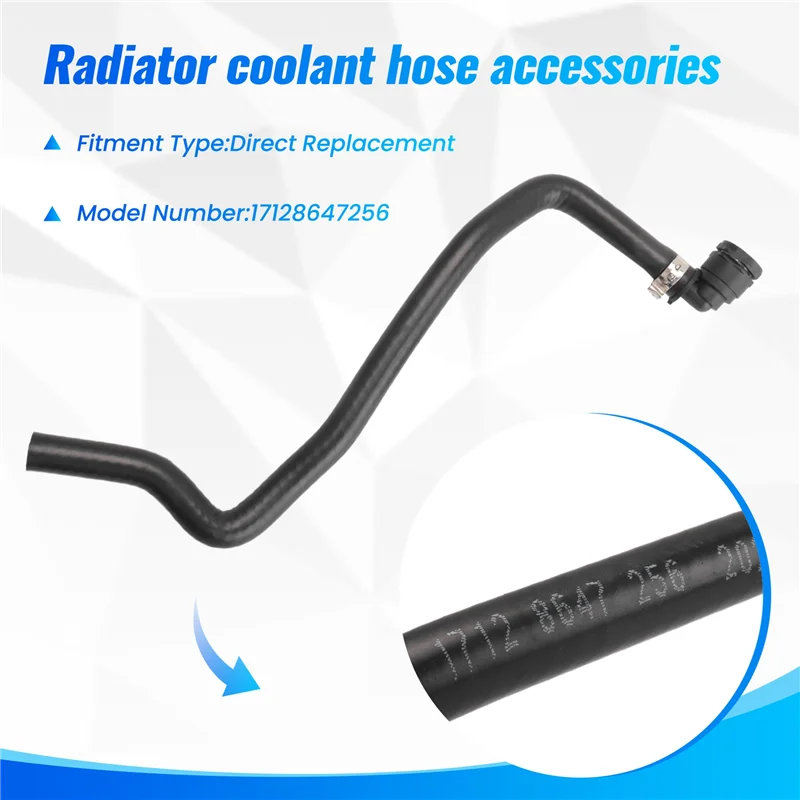 17127646897 エンジン冷却ホースラジエーターホース BMW X1 ミニ F54 F55 F56 F57 F60 17128647256