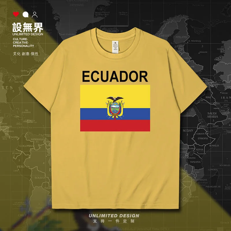 Republic of Ecuador Ecuadorian mens t shirt streetwear Short Sleeve shirts clothing brands sporting sports gyms clothes summer