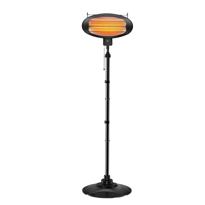 Hot Sale 2000W Vertical Infrared Electric Patio Heater for Winter Season for Outdoor Garden Camping Restaurants Made of Steel