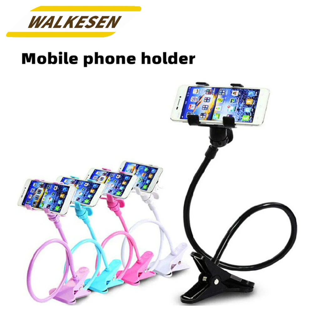 Universal Long Arm Lazy Person Bracket  Mobile Phone Clamp Bedside Desktop Support For iPhone Xiaomi Huawei Samsung Phone Stands