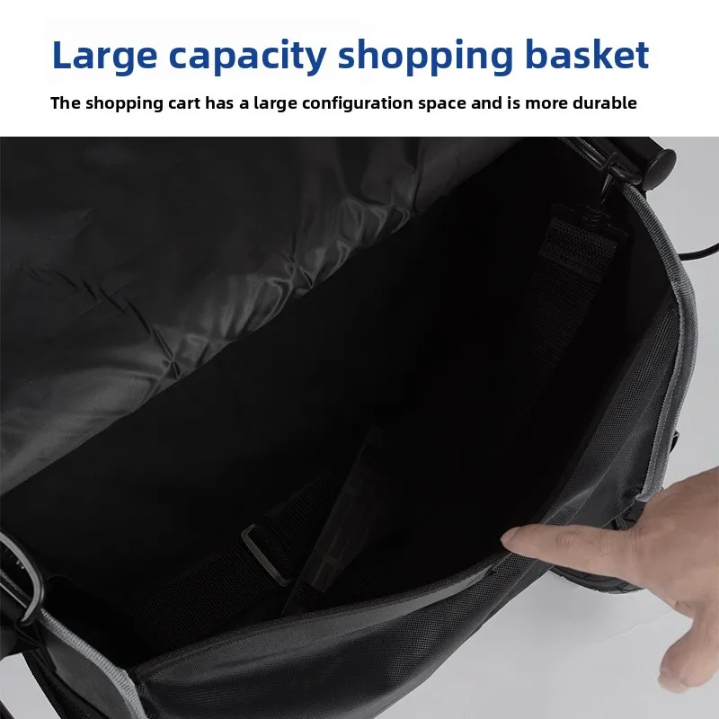 سبائك الألومنيوم القيادة الخفيفة سوبر ماركت التسوق المشي يمكن دفعها جلوس القيادة